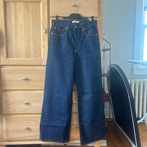 Levi’s Premium Rib Cage Wide Leg Jeans — Dark Wash — Size 31